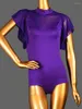 Stage Wear Women Mesh Mesh Butterfly Sleeve Latin Dance Chacha Transmumes