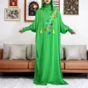 Etnische kleding Ramadan Moslim twee hoeden Abaya Dubai Turkije Islam Gebedkleding Katoen Kleedjurken Dames Kleed Kaftan