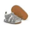 Sandals Kidsun Summer Baby Sandals Preschool Girls Boys Canvas Sandals Non Slip STEP First Cricket Shoes 0-18L240429