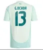 Mexique 2024 Copa America Men Kid Kit Kit Football Shirts Uniforms Fans Jouer Player Version H.Lozano Chicharito Soccer Jersey
