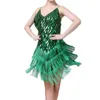 Wear Wear Women Wequen Dance Dance Dance Abito per adulti Flapper ruggenti Gatsby Dancewwear Dancewwear Napsel BodyCon Rave Costume