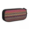 Home Zigzag Multicolor Koreaanse potloodkisten Boy Girl Big Capaciteit Boho Camouflage Bag Pouch Studenten Stuursartikant