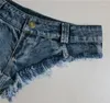 Damesjeans lage taille shorts Mini Dance Thong Bar Denim Beach Casual Lady