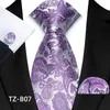 Bogen Seide Paisley Krawatte und Taschenquadratschellenstoffe Set 2024 Schwarz für Männer