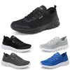 Gratis verzending Mannen Vrouwende schoenen Laag adembaar anti-resistente solide comfort Triple Black Gray Blue Mens Trainers Sport Sneakers Gai