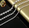 2018 Fashion Solid 925 Sterling Silver Chain 2mm 4mm Men Femme Collier 16quot 30inch Noël Nouveau collier de corde classique Link2285889