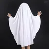 Clothing Sets Child Boy Girl Cute White Ghost Demon In The Dark Cape Cosplay Costume Kids Fancy Dress Performance Halloween Theme Party