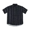 Summer Men's T-Shirt Designer Button Impresso Cardigan Silk Manga curta Top de alta qualidade A moda de camisa de natação masculina camisa de praia Tamanho Europeu M-3xl RE08