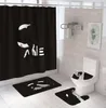 Klassische Top Direct Supply Model Brand Letter Polyester Duschvorhang Badezimmer Badezimmer wasserdichtes Feuchtigkeitsdicht