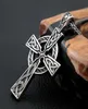 Ketten Vintage Celtics Knot Cross Anhänger Halskette für Männer Edelstahl Nordic Viking Ancient Talisman Schmuck Geschenk5203213
