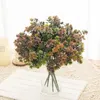 Getrocknete Blumen grünes Gras künstlicher Chrysanthemen Home Hochzeitsraum Plastik Bonsai DIY Garden Outdoor Arrangement Party Dekoration gefälschte Pflanze