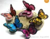 Autocollants muraux 3D Butterfly Fridge Magnit Decoration Decoration Home Decor Decoror Decorations Butterfly Doublesided Printing 7cm Jia1974211209