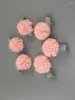 Accessoires de cheveux boutique 10pcs mode mignon tulle pom épingles à cheveux solides rose rose clips de casseur princesse pour filles