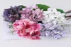 Dekoracyjne kwiaty wieńce sztuczny nadruk 3D prawdziwy dotyk hortensja ślub dom Dekoracja domowa Fałszywy kwiat fioletowy różowy niebieski biały r4609494