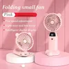 Ventile elettrici Nuovi ventole portatile USB Mini studente portatile Student Small Fan Digital Display Aromatherapy Piccola ventola elettrica D240429