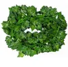 Strängar 86 ft Artificial Ivy Leaf Plants Vine Fake lövverk blommor Creeper Green Wreath Hanging Home Decoration Decorative Wreat2878831