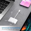 Type C tot SD -kaartlezer OTG USB -kabel Micro SD/TF -kaartlezer Adapter Gegevensoverdracht voor MacBook Cellphone Samsung Huawei