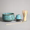 Teaware sets 4-delige matcha bowl porselein glazuur theeset Japans traditionele handgemaakte gereedschappen cultuurcadeau