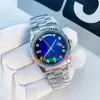 Heren Hoogwaardige Designer Watch Volledig automatische beweging Mechanisch horloge keramische ring roestvrijstalen horlogebandliefhebbers saffier waterdicht