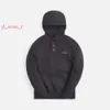 Kith Famous Brand Hoodie Sweaters Embroidery Logo Pure Cotton Button Round Neck Loose Autumn And Winter Thin Long Sleeve Casual Man Hoodie 1932