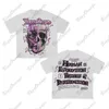 T-shirts masculins High Strt Punk Fantasy Image Impression T-shirt Casual Gothic Short Slve Pure Coton Quty Harajuku T-shirt pour hommes et femmes T240425