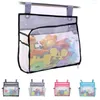 Storage Boxes Large Capacity Hanging Bath Toy Organizer Waterproof Bottom Zipper Bag Eco-Friendly Mesh For Bathroom