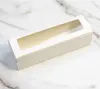 18,5x5,5x5 cm pudełka Macaron PVC z przezroczystym okiennym papierowym opakowaniem pojemniki na pudełko ciasteczka