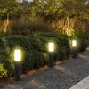 Pathway Light Solar Garden extérieur étanche en acier inoxydable paysage Smart Yard Lawn Street Lampe Lampe IP65 Décoration 240419