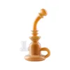 Glassvape666 GB046 About 7.28 Inches Height Colored Glass Water Bong Dab Rig Smoking Pipe Bubbler 14mm Male Quartz Banger Nail Tobacco Dome Glass Bowl