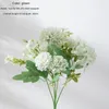 Fiori decorativi 30 cm fiore artificiale dente di leone idrangea bouquet piccolo fascio finta pianta verde decorazione per la casa