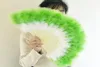 PARTINE faveur Nostalgia Colorful Feather Hand Fan Live Dance Cheongsam Catwalk Gradient Abanicos Para Boda6215492