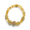 Bracciale designer Nuove esplosioni Ladies The King of Fortune the Golden Hair Crystal Giallo femmina Design Reput Design Regalo