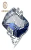 GEM039S Ballet 2120CT Natura Iolite Blue Mystic Quartz Gemstone Cocktail Rings 925 STERLING Silver Bijoux pour les femmes9472482