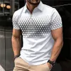 Summer Mens Polo Shirt Short Sleeve Turndown Collar Tshirt Business Casure Buttondown Shirts Overdimasy Golf Men Clothing 240416