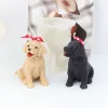 Świece zwierzęta Pet Teddy szczeniaka silikonowa świeca Form pies kot buldog
