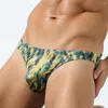 Underpants Fashion Men Printed Briefs Well-looking Underwear Soft Panties Belt Sexy Low Waist Lingerie Hombre Comfort