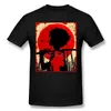 Magliette maschile alte uomini quty samurai champploo divertenti manga t-shirt nero samurai tramonto mugen puro cotone ts harajuku quotidiano vita t240425