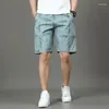 Herren Shorts Summer Cargo Männer Knöpfe losen lässige Multipocket Streetwear Hip Hop Military Tactical