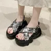 Sandals Fashion Glitter Sequins Дизайн для женщин Super Platform Super Platform