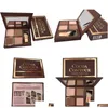 Sombra de ojos en stock Kit de contorno de cacao Paleta Nude Color Cosmetics Corriente de la cara Magno de ojos Chocolate Sala de ojos con Buki BR OTCQQ