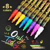 Liquide Chalk Calk Effacable LED Highlighter Fluorescent Marker Suit pour Blackboard Glass Window Painting Advertisment 240430