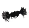 1000 PCS Black Hang Tag String med svart päronformad säkerhetsstift 105 cm bra för hangplagg taggar6226824