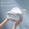 Electric Fans 2023 New Fan With Remote Control Portable Wall-hanging Rechargeable Usb Electric Folding Fan Nightlight Air Cooler Household d240429