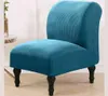 Jacquard Armless Chair Cover Solid single soffa slipcover Nordic Accent Stretch S Elastic Couch Protector 2109149583060