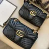 Bolsas Bolso de mujer francés Marmont Supermini Love Cadena acolchada de un hombro Crossbody