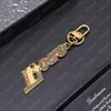 Lovers Heart Designer Keychain for Women Luxury Mens Designer Keyring Fashion Par Llaveros Gold Key Chain Bag Charm