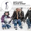 Guanti monouso cinghia anti-lost per bambini guanti corda supporto mti-function holti