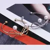 Wedding Armbanden nieuwe bruiloft sieraden eenvoudige koperen giet knoop open metalen bangle armband schattige gesimuleerde parel vlinder verstelbare armbanden cadeau