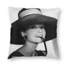 Cushiondecoratif Yastık Serin Audrey Hepburn Case Ev Dekoratif 3D Oturma Odası için İki Yan Baskılı Yastık Kapağı 1185228