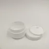 Opslagflessen 50 stks/sets 10g 10 ml reisgezicht crème lotion cosmetische container draagbaar wit helder hervulbaar plastic lege make -uppot pot